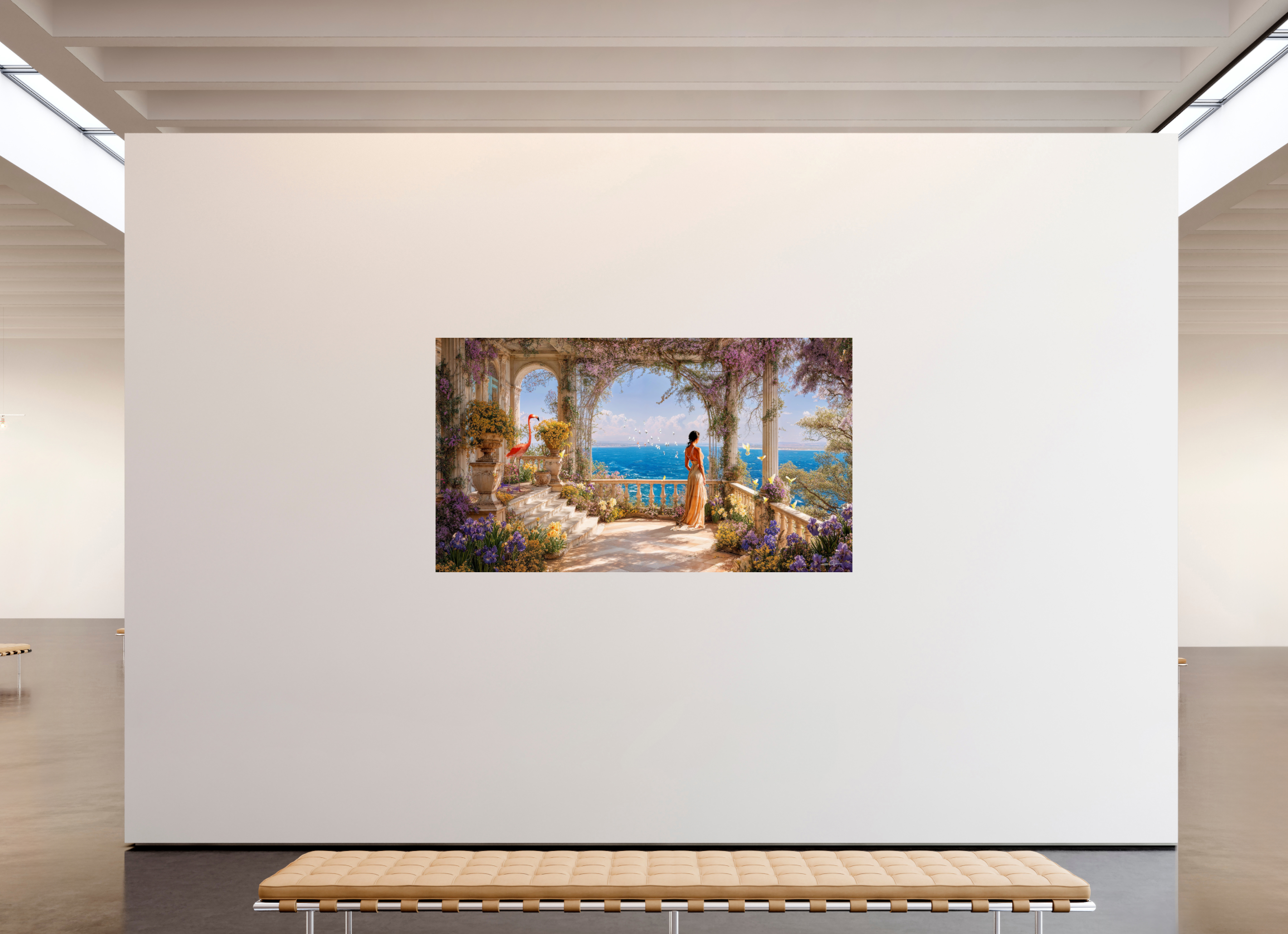 208 x 117 cm, Tirage papier photo UltraHD Vue sur océan