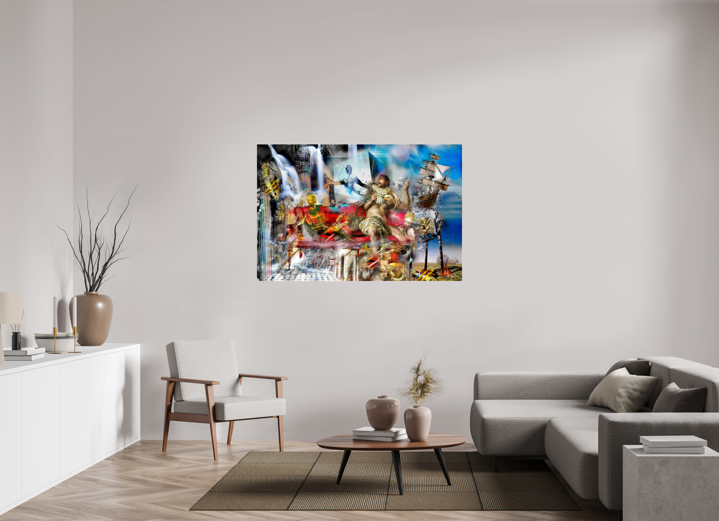 150 x 100 cm, Tirage photo sous Acrylique (plexi) Night bird