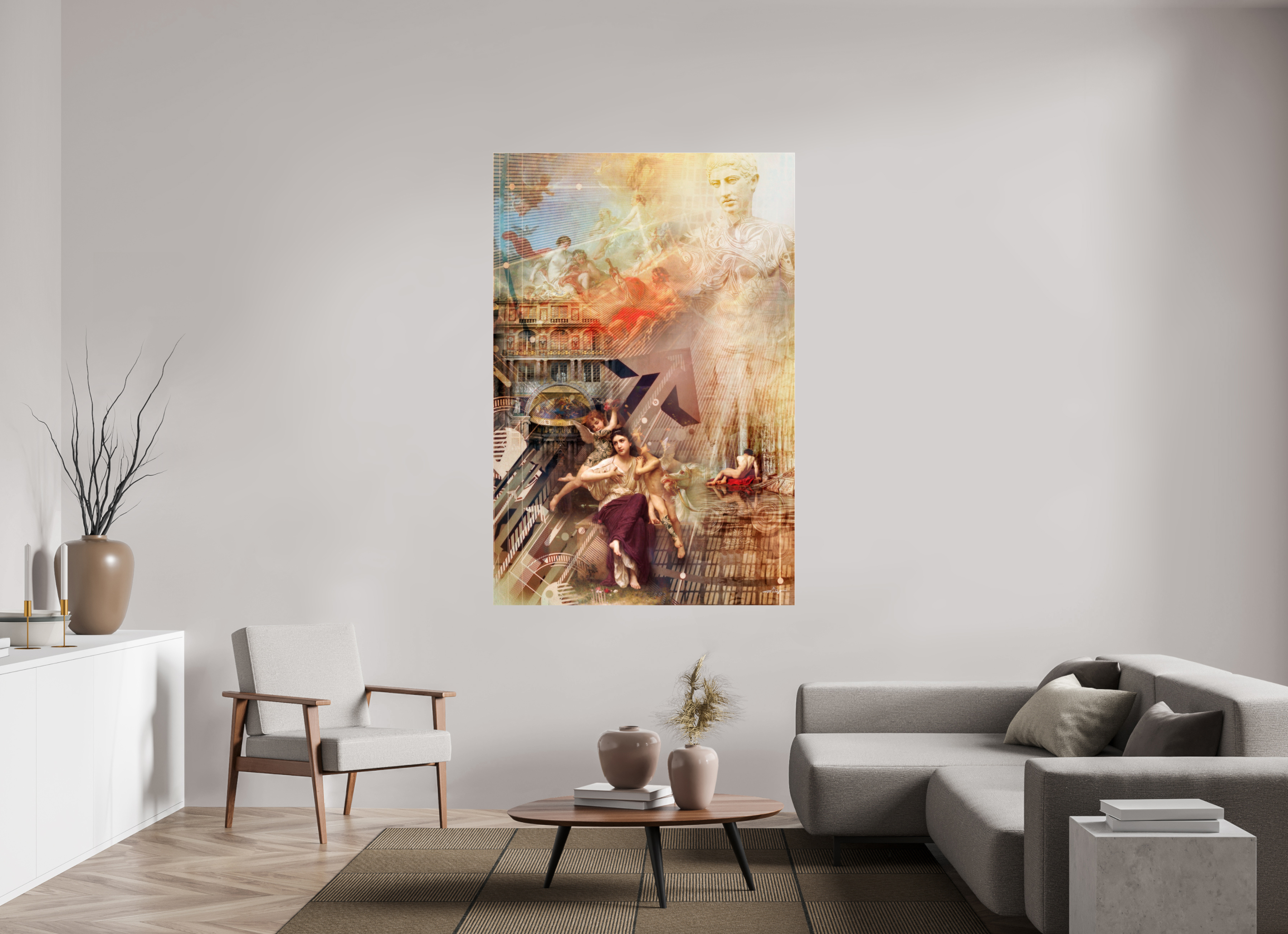 120 x 180 cm, Tirage photo sous Acrylique (plexi) Tribute Bouguereau