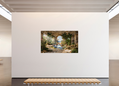 201,5 x 120 cm, Tirage papier photo UltraHD Le sanctuaire