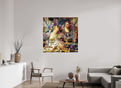 120 x 120 cm, Tirage photo sous Acrylique (plexi) Allégorie de l'abondance