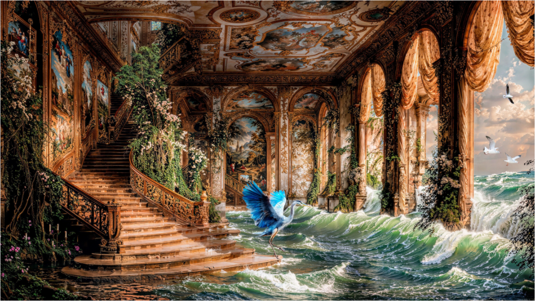 Main image le héron qui peche