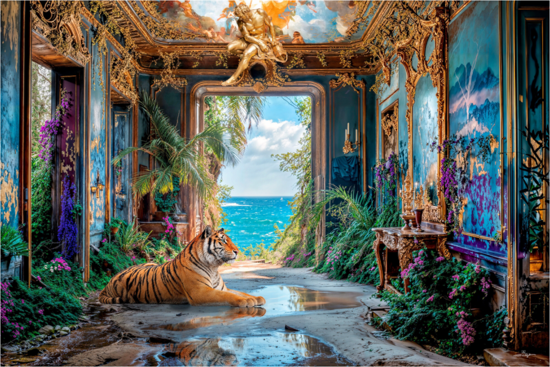 Main image Vue sur mer et tigre