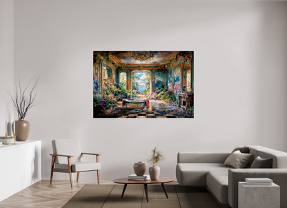 180 x 120 cm, Tirage papier photo UltraHD La salle des bains