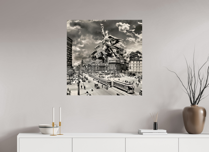 80 x 80 cm, Tirage papier photo UltraHD Détroit