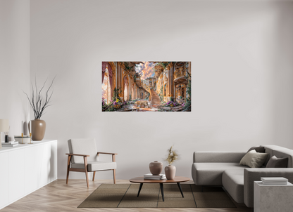 160 x 90 cm, Tirage photo sous Acrylique (plexi) Le léopard et le perroquet