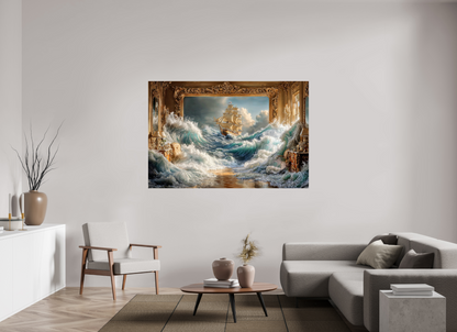 180 x 120 cm, Tirage photo sous Acrylique (plexi) Le bateau