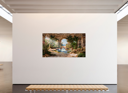 216 x 120 cm, Tirage papier photo UltraHD Les deux frères