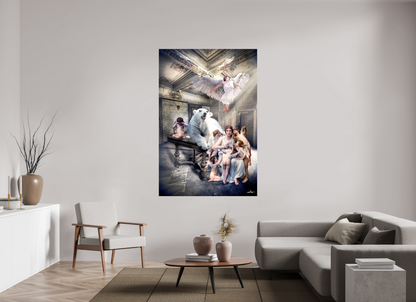 120 x 180 cm, Toile (Canvas) brillante sur châssis La décision