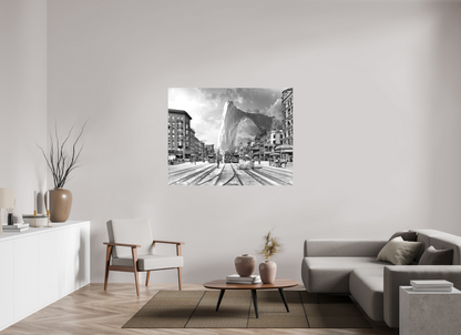 141 x 110 cm, Toile (Canvas) brillante sur châssis Iceberg