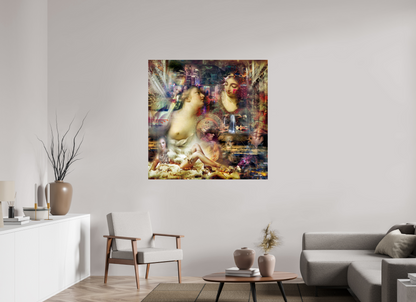 120 x 120 cm, Tirage papier photo sur Fuji Crystal DP II Allégorie de l'abondance