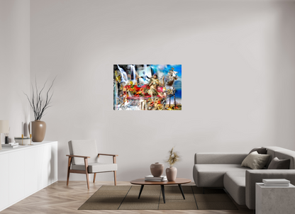 120 x 80 cm, Toile (Canvas) brillante sur châssis Night bird