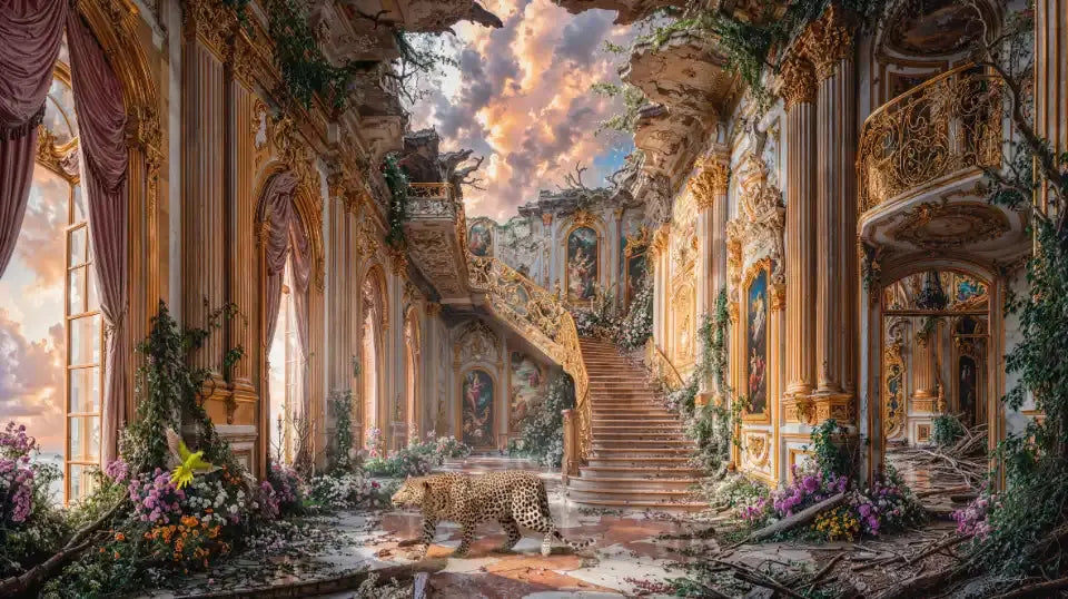 Le léopard et le perroquet ARTKORNERGALLERY