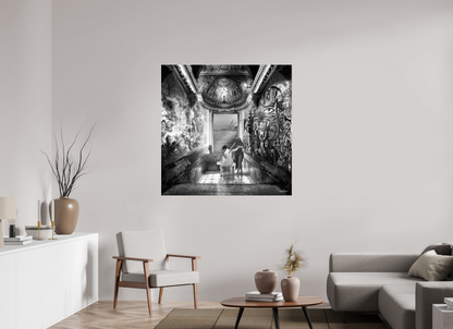 120 x 120 cm, Tirage photo sous Acrylique (plexi) Le bain