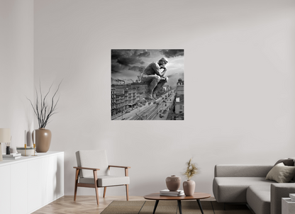 103 x 100 cm, Tirage photo sous Acrylique (plexi) The thinker