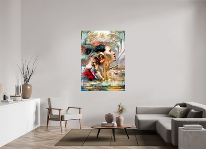 110 x 153,3 cm, Toile (Canvas) brillante sur châssis Allégorie du désir