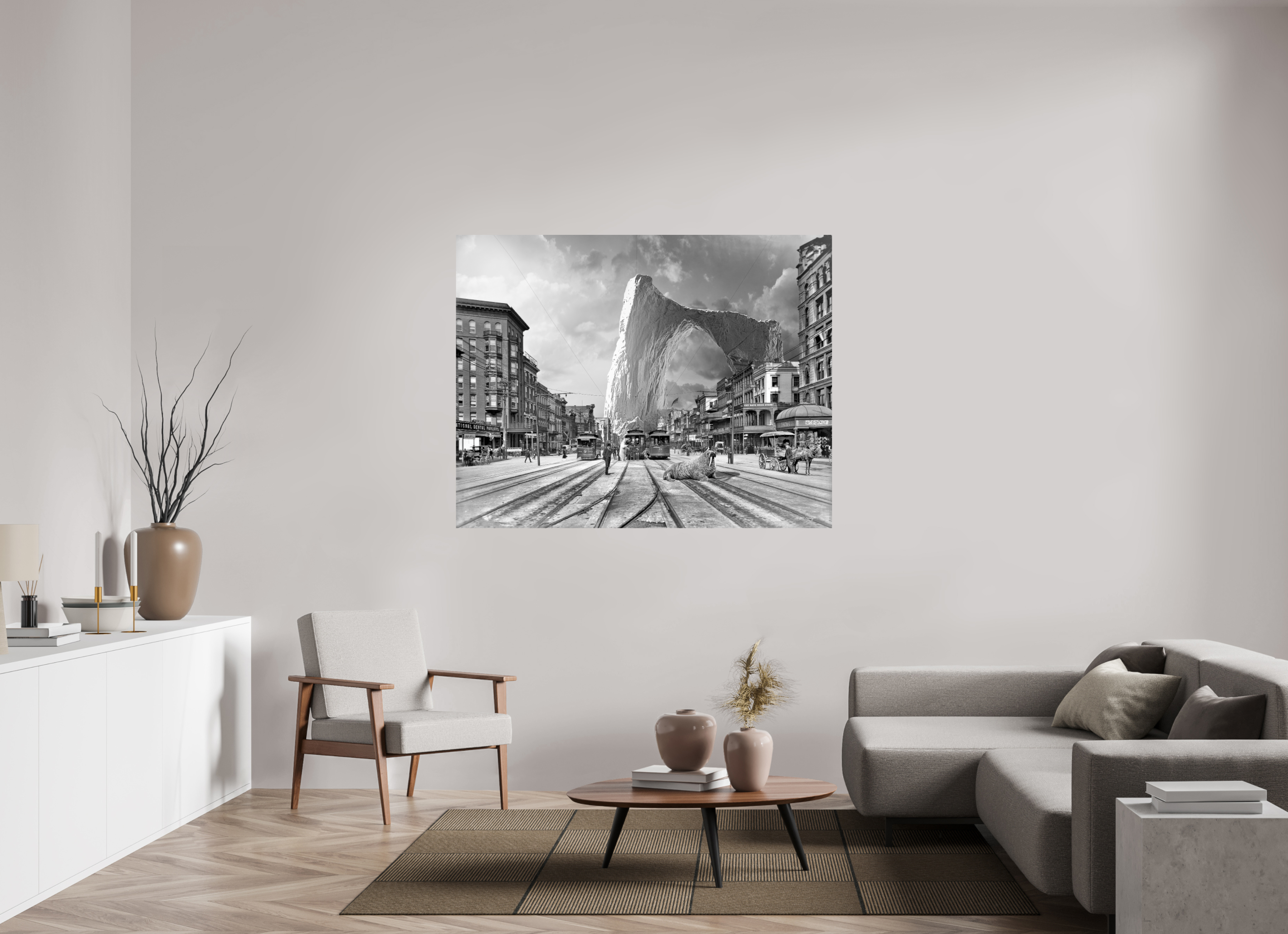 153,8 x 120 cm, Tirage papier photo sur Fuji Crystal DP II Iceberg