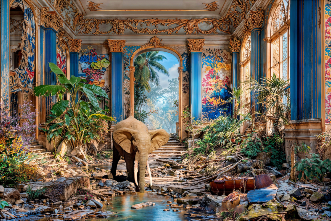 Main image L'éléphant qui boit