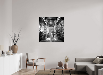 100 x 100 cm, Tirage papier photo UltraHD Le bain