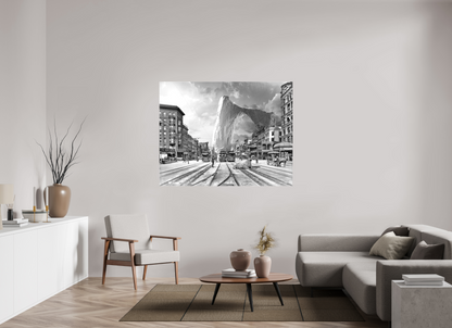 153,8 x 120 cm, Toile (Canvas) brillante sur châssis Iceberg