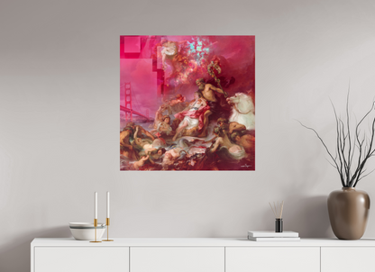 80 x 80 cm, Tirage papier photo UltraHD Neptune