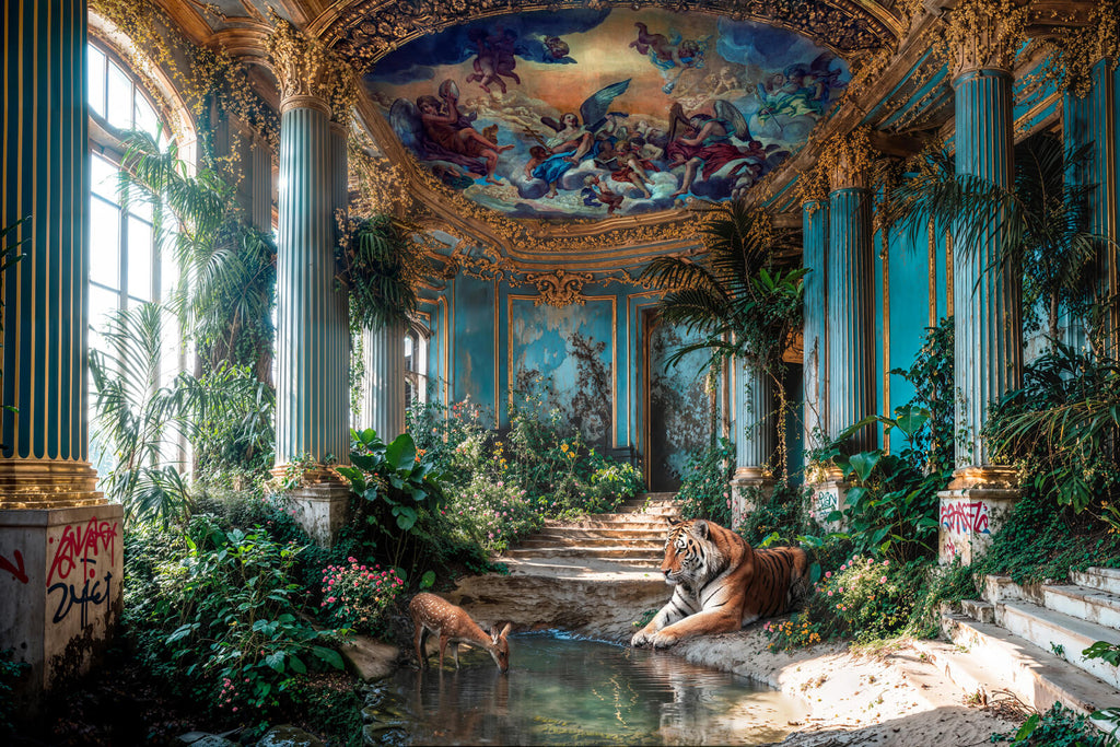 le tigre et le faon